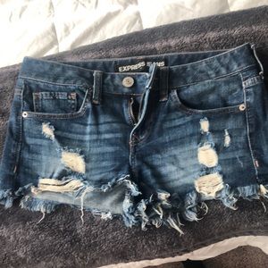 Denim shorts